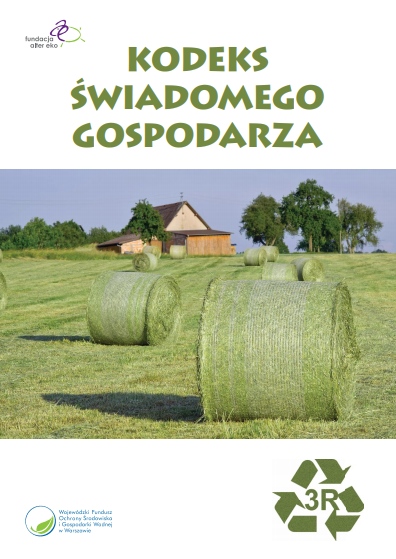 Publikacja pt. „Kodeks Świadomego Gospodarza” adresowana jest do mieszkańców obszarów wiejskich i kładzie nacisk na zarządzanie odpadami w gospodarstwie rolnym. W ostatniej części prezentowane są dobre praktyki, które zostały wypracowane u „sąsiadów” z województwa lubuskiego, a które mogą stanowić doskonałe źródło inspiracji i niezbędnej wiedzy w tym zakresie. Realizacja celów zrównoważonego rozwoju obszarów wiejskich wymaga świadomości ekologicznej i prawnej całych społeczności, które muszą przyjąć na siebie odpowiedzialność za stan środowiska przyrodniczego. W budowaniu tej wiedzy i kształtowaniu świadomości pomoże „Kodeks Świadomego Gospodarza”, którego treści i praktyczne wskazówki będą wsparciem w podejmowaniu właściwych decyzji konsumenckich. Spis treści: Kubeł śmieci – kolorowa mieszanina struktur, form i substancji Odpady w gospodarstwach wiejskich – możliwości czy przekleństwo? Prawne aspekty gospodarowania odpadami w gminach wiejskich Segregacja – ważna sprawa! Nie dać się nabić w butelkę, czyli cała prawda o ekoznakach Wzorcowe gospodarstwa tętniące zrównoważonym rozwojem; Dzikie wysypiska nie rosną na polu! Widzisz zagrożenie – interweniuj!